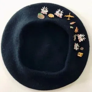Accessories | Beret Black 10 Wool Felt French Beret Hat  display picture 3
